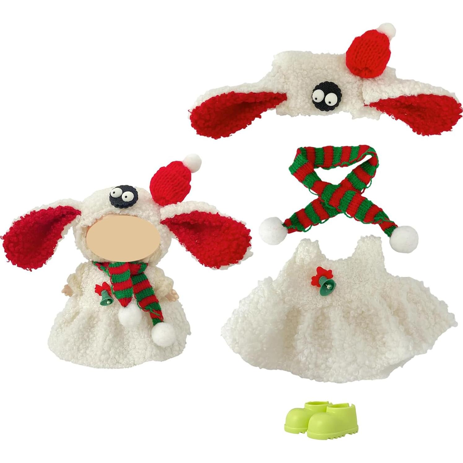 5 Conjuntos de Ropa de Muñeca de Navidad Ezcora 15-18cm