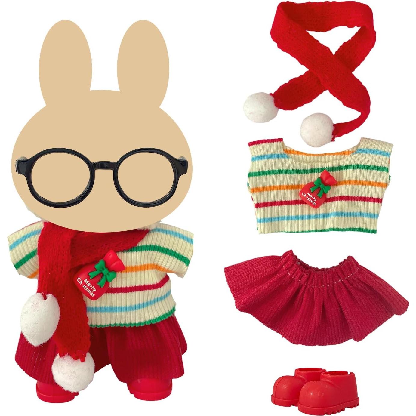 5 Conjuntos de Ropa de Muñeca de Navidad Ezcora 15-18cm
