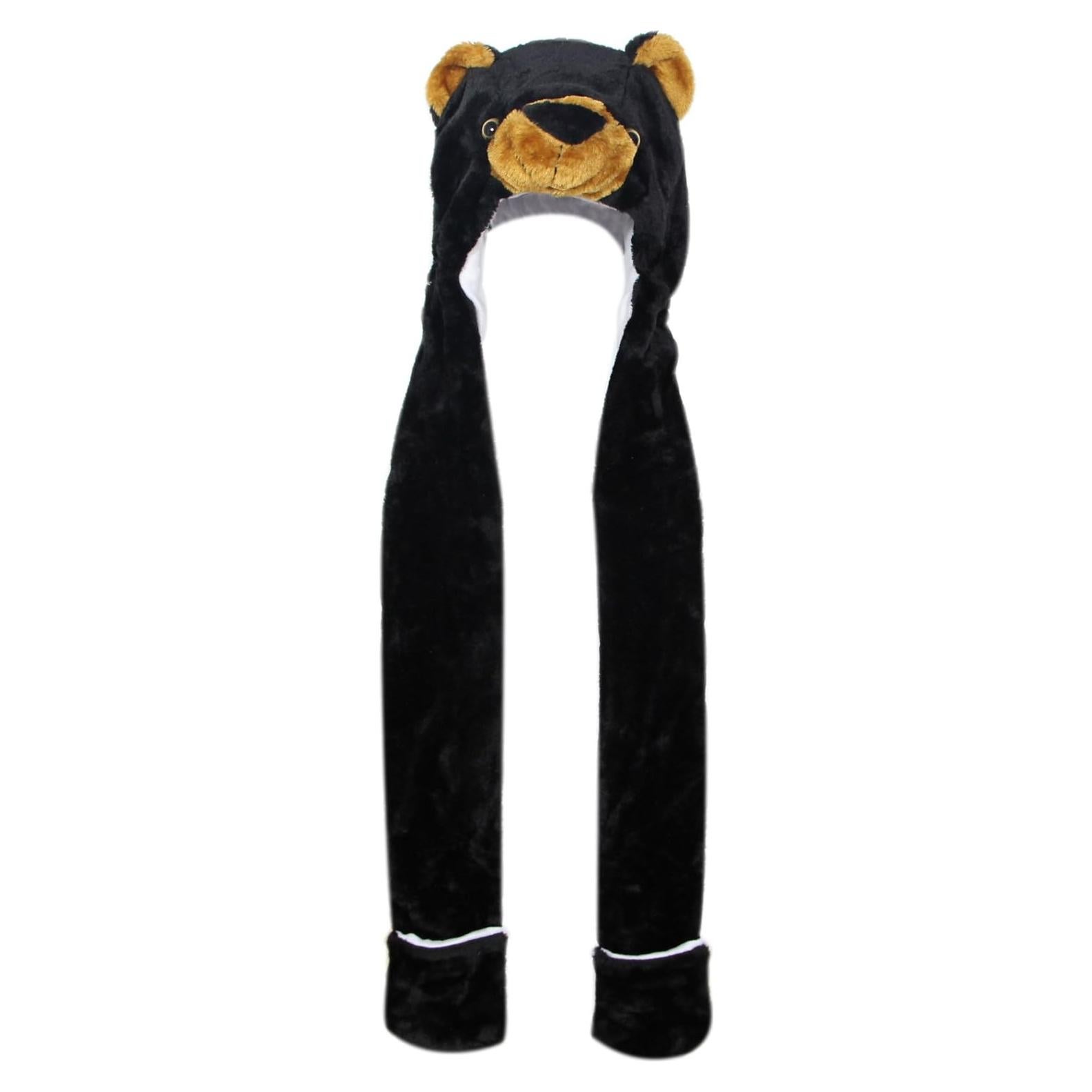 Sombrero Beanie de Animal Bioterti - Oso Negro, Talla Única