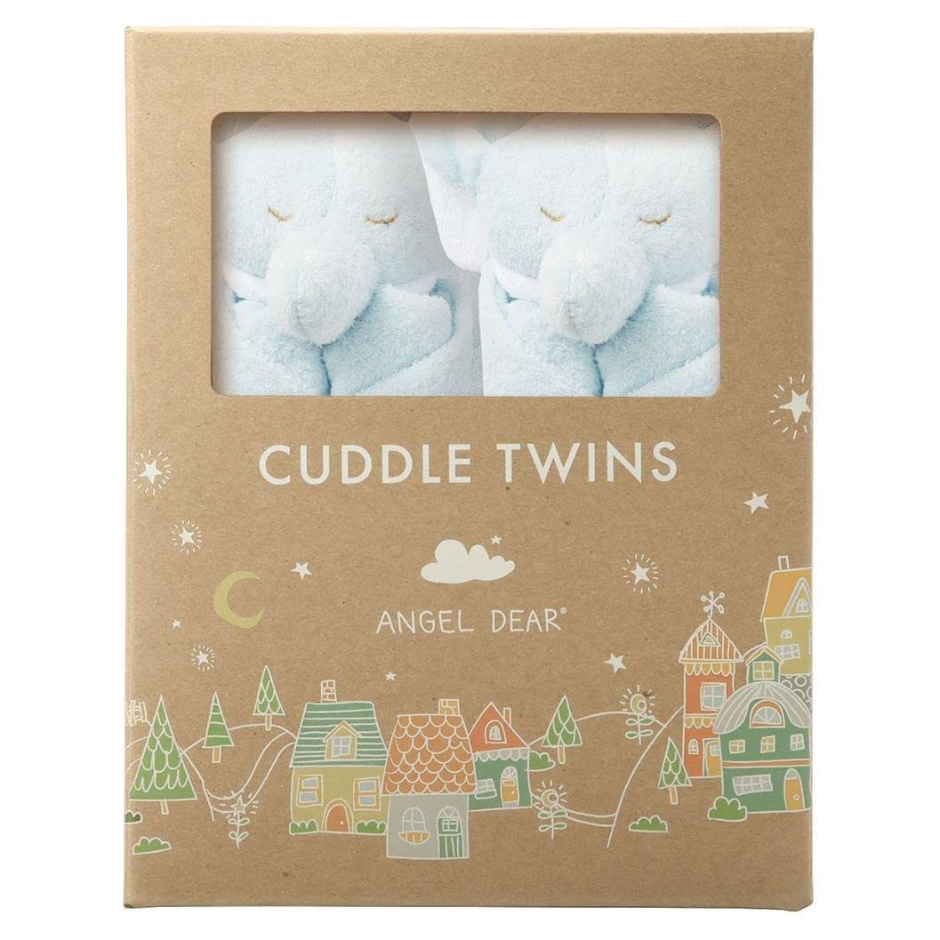 Set de Mantas Cuddle Twins Angel Dear Elefante Azul