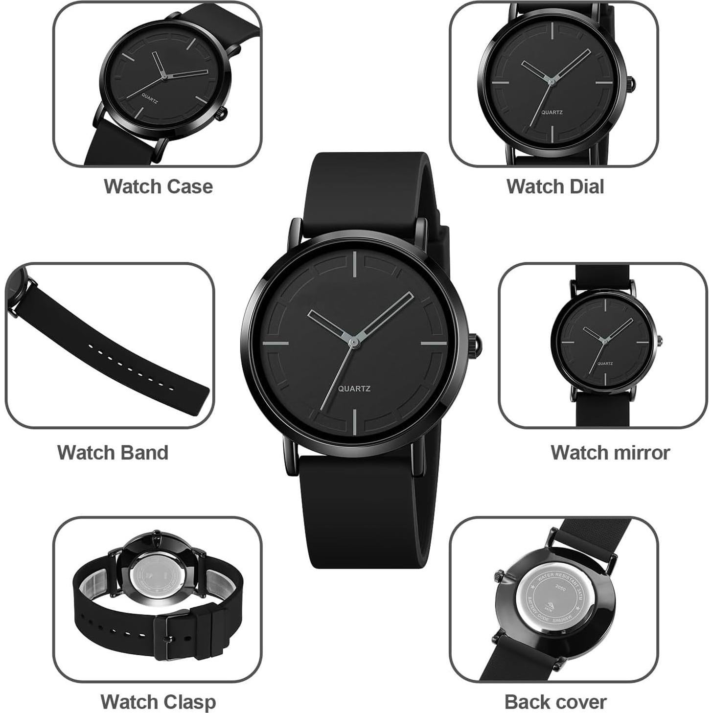 Reloj de Pulsera Analógico Unisex BESTKANG Cuarzo Silicona 40.5mm