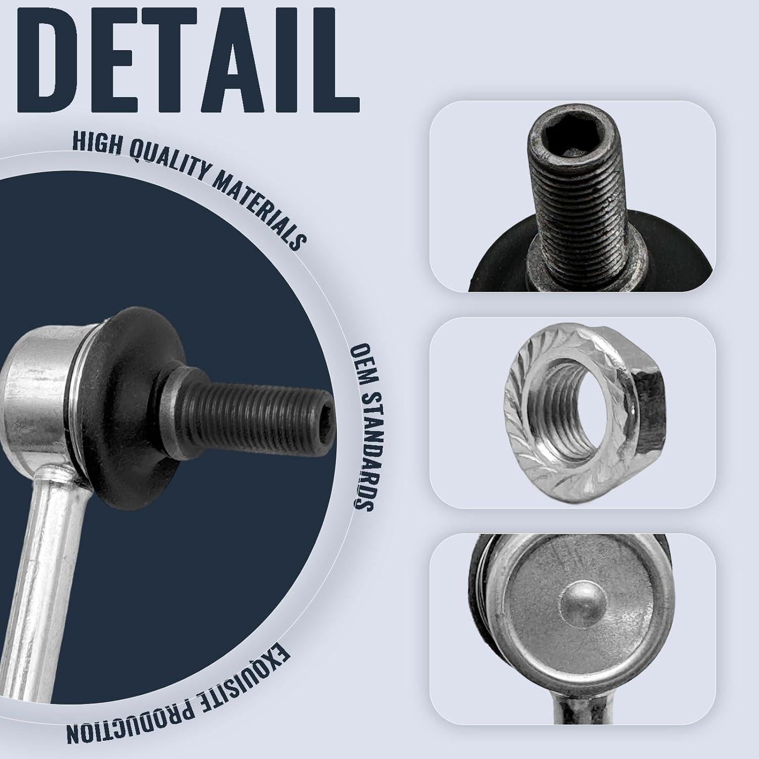 Enlace de Barra Estabilizadora Delantera GFBZS K7258 - 2 Piezas