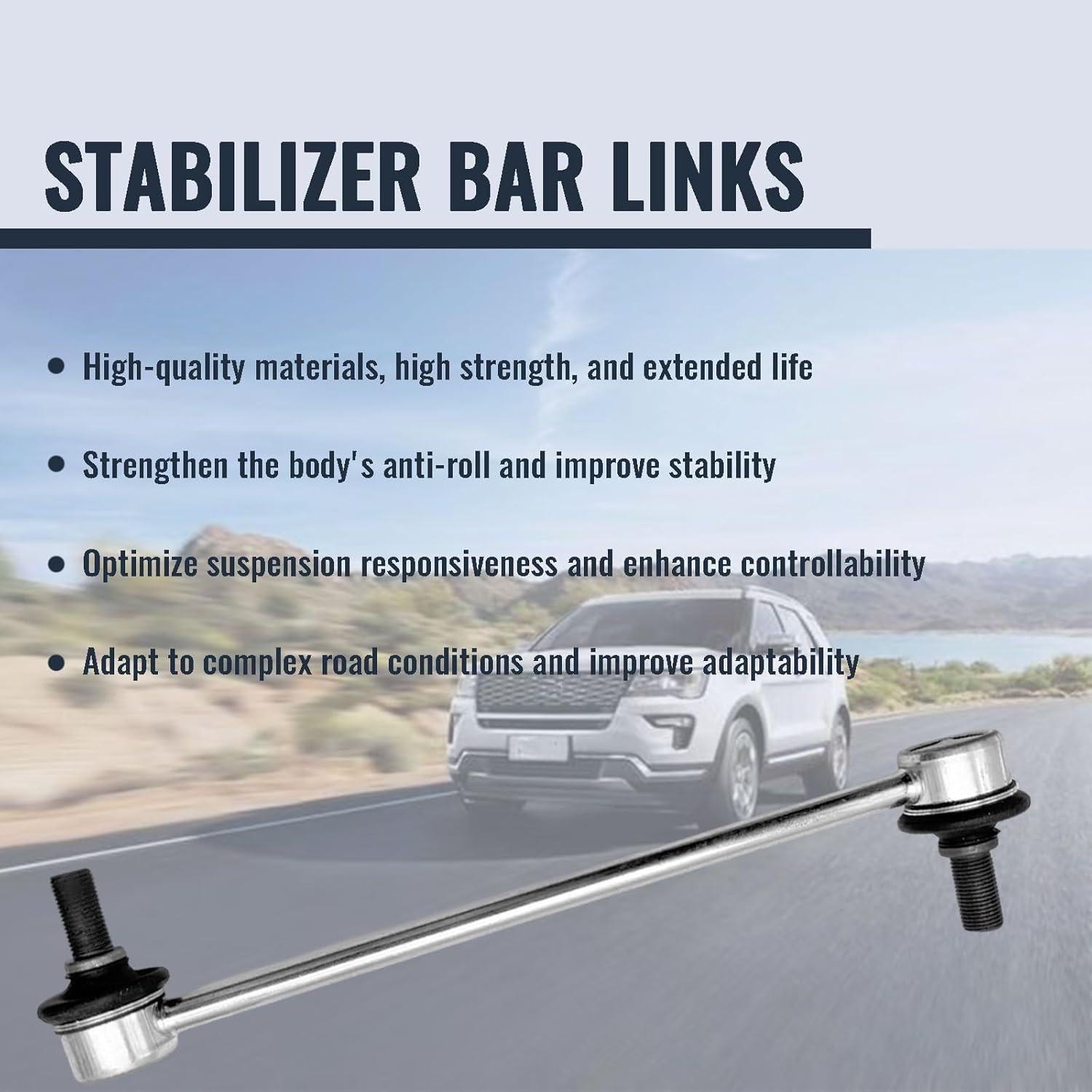 Enlace de Barra Estabilizadora Delantera GFBZS K7258 - 2 Piezas