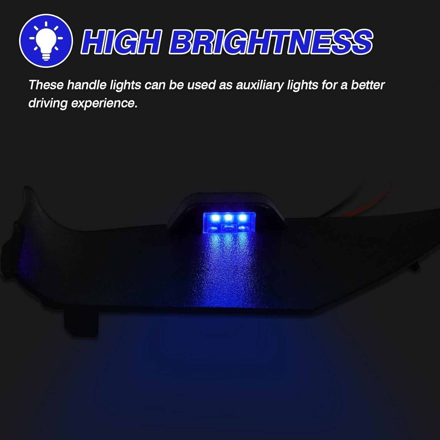 Luces LED interiores Powerty para Toyota Camry 2018-2024 Azul - 4 Piezas