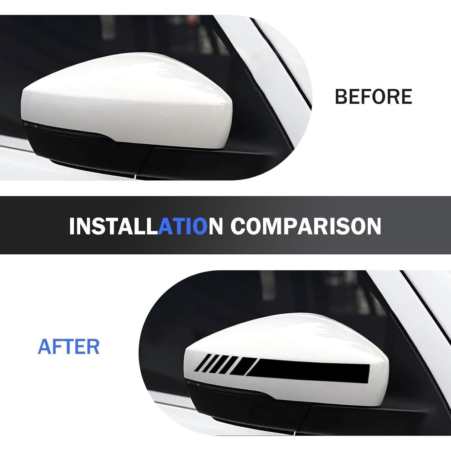 Calcomanías Reflectantes para Espejos Retrovisores Ferianl - 2 Piezas