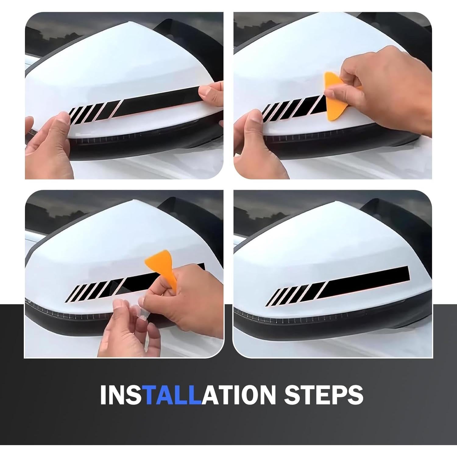 Calcomanías Reflectantes para Espejos Retrovisores Ferianl - 2 Piezas