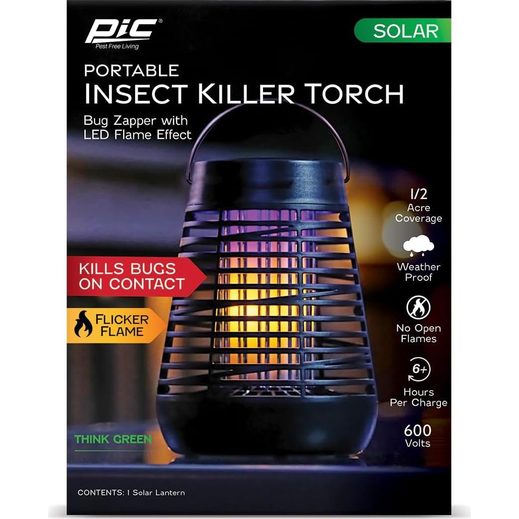 Trampa de Insectos Solar PIC FLPT, Zapper de Moscas 600V