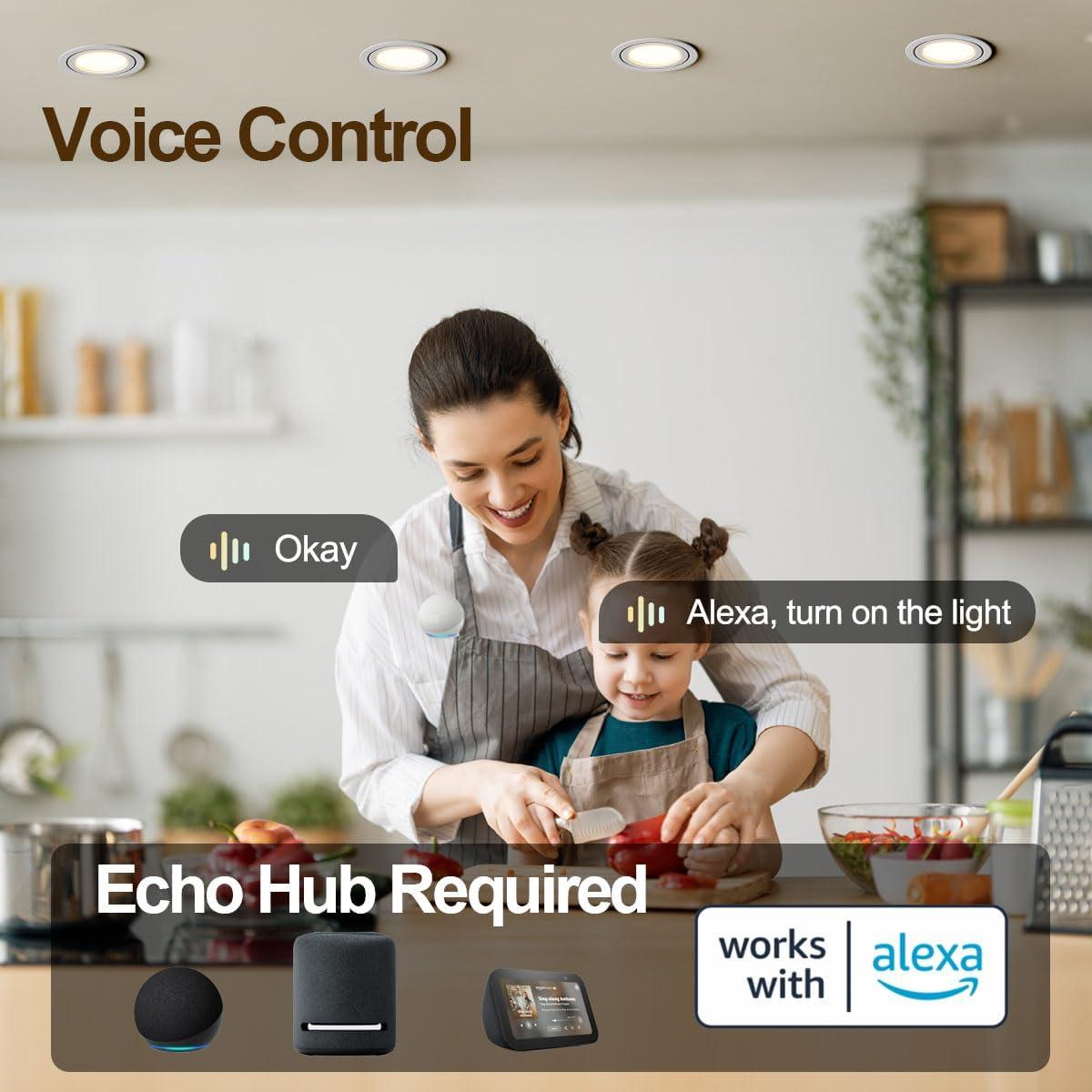 Bombilla LED ILC BR30, 10W, 900 Lúmenes, Compatible con Alexa, Paquete de 6