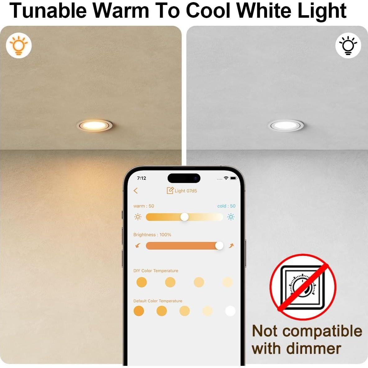 Bombilla LED ILC BR30, 10W, 900 Lúmenes, Compatible con Alexa, Paquete de 6