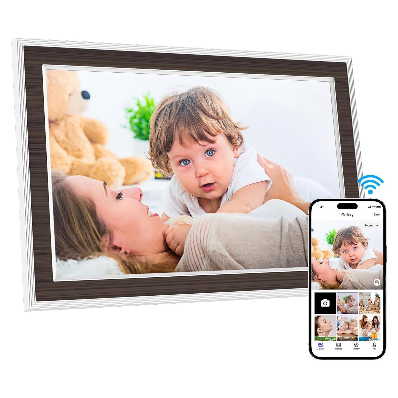 Marco de Fotos Digital WiFi SAIWAN 10.1" Pantalla Táctil 16GB