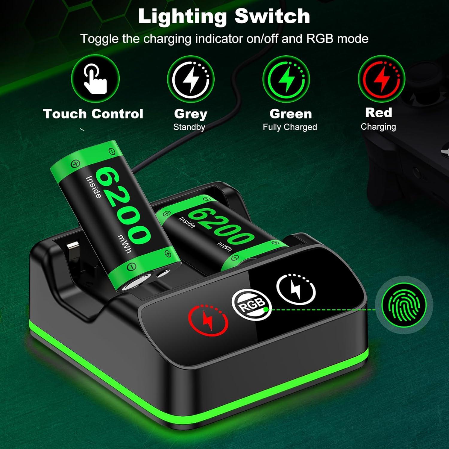 Paquete de Baterías Recargables NinjaPlusOX para Xbox One - 2x6200mAh