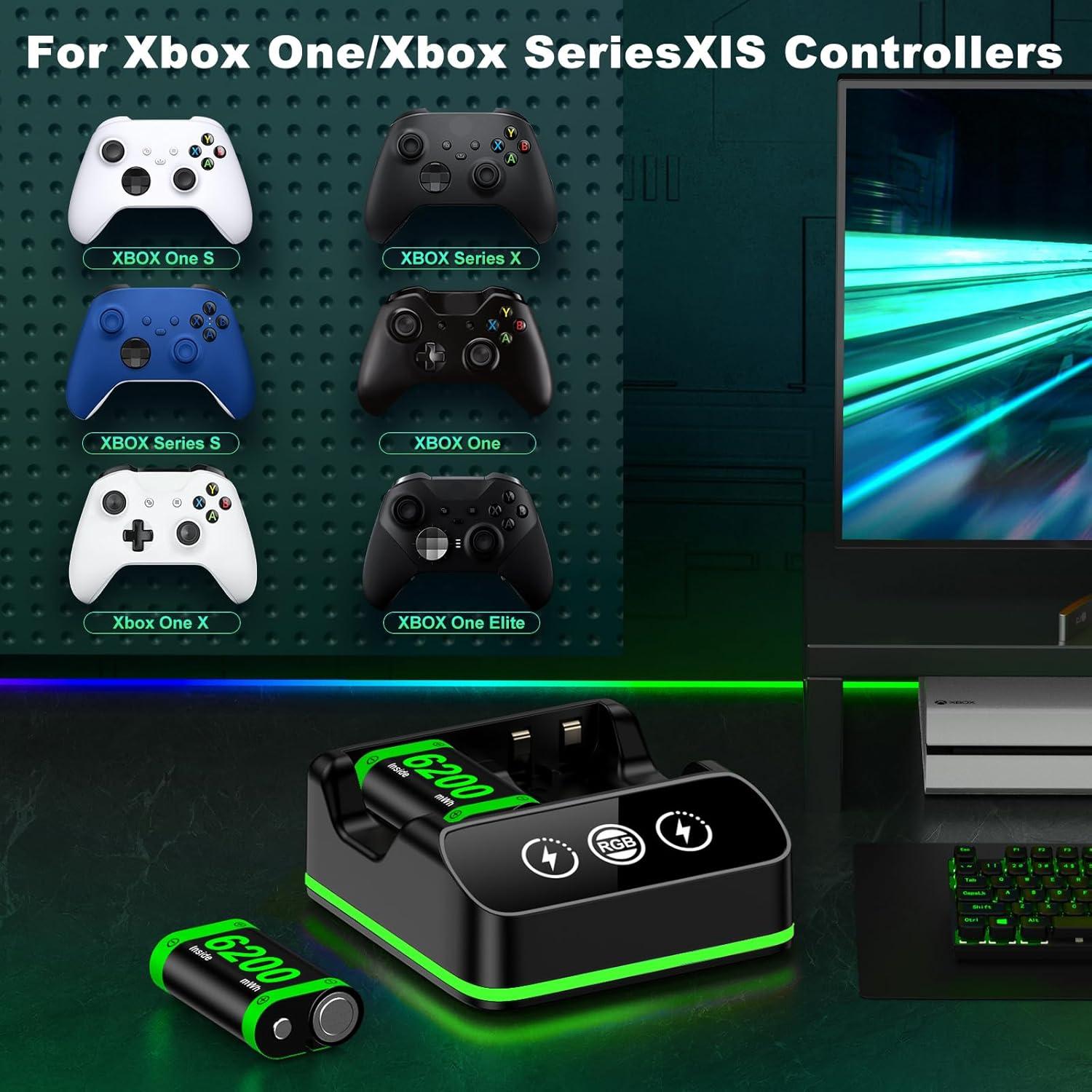 Paquete de Baterías Recargables NinjaPlusOX para Xbox One - 2x6200mAh