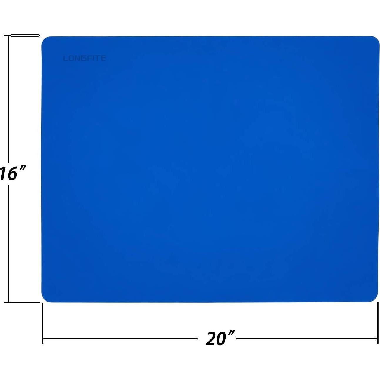 Tapete de Silicona Antiadherente Longfite 50.8x40.6 cm Azul 2 Pzas
