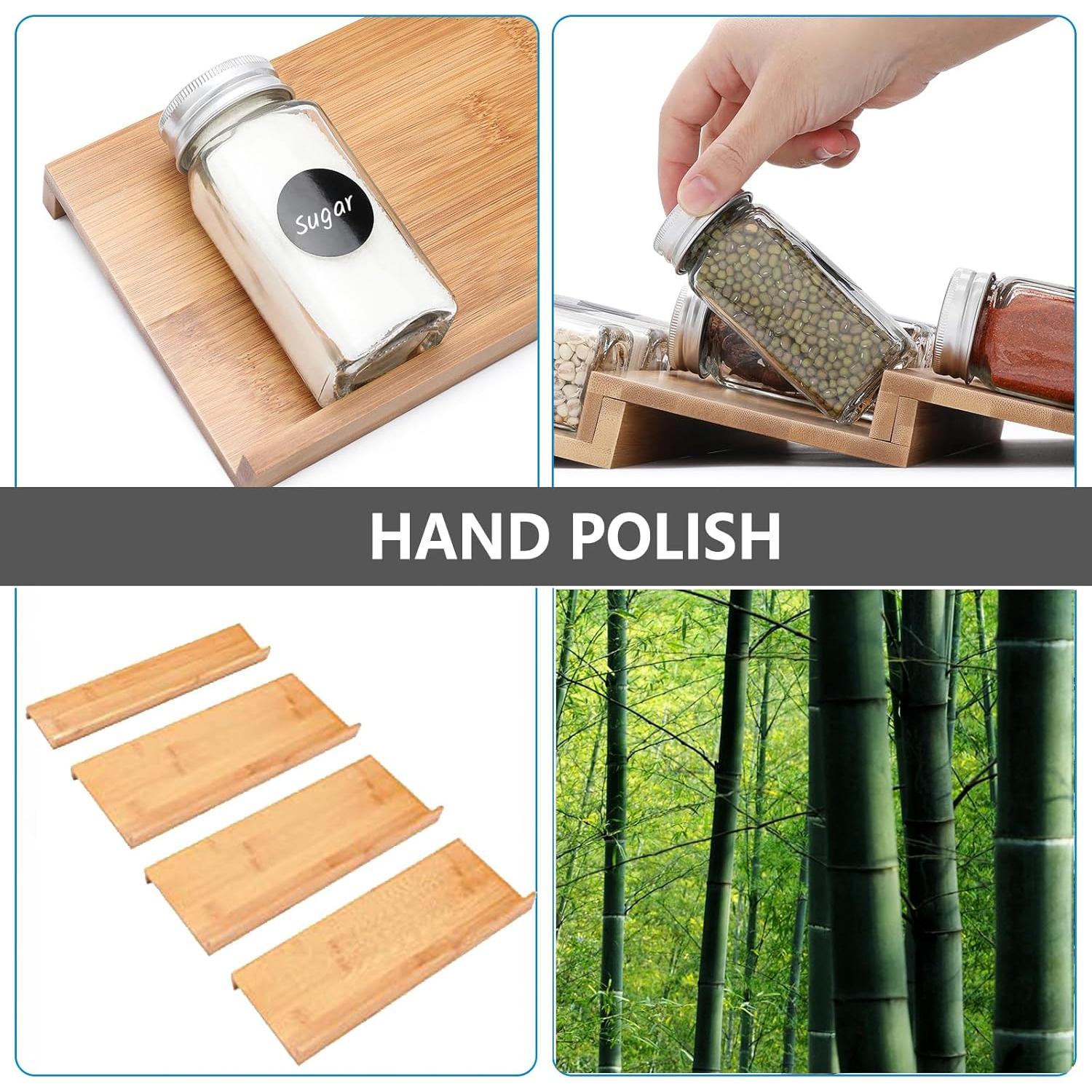 Organizador de Especias DEWVIE de Bambú Expandible 33-66 cm