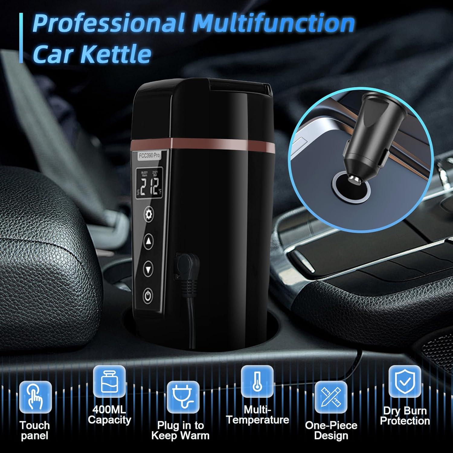 Hervidor Eléctrico de Coche LINGYOKY FCC390 Pro 400ml 12V/24V