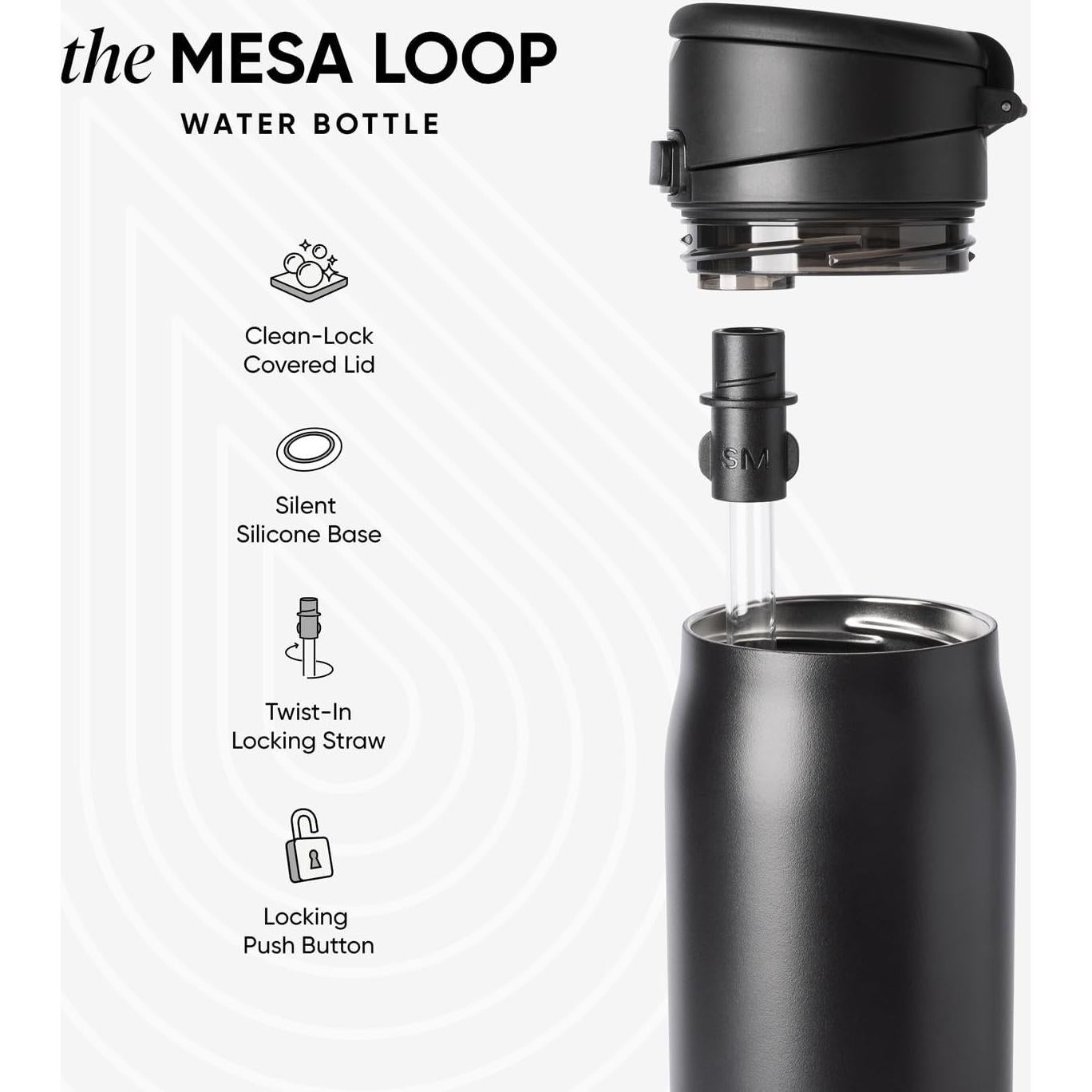 Botella de Agua Simple Modern Mesa Loop 24oz Acero Inoxidable