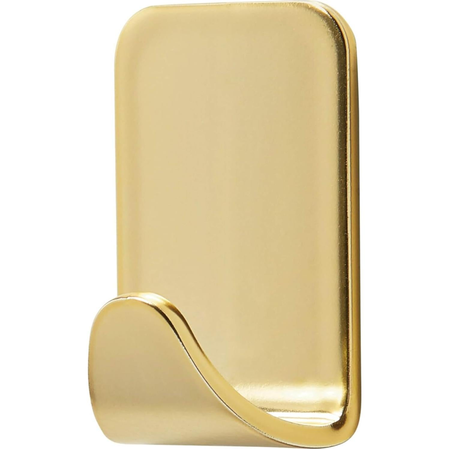 Ganchos Metálicos Pequeños Command Latón - 4 Ganchos y 5 Tiras