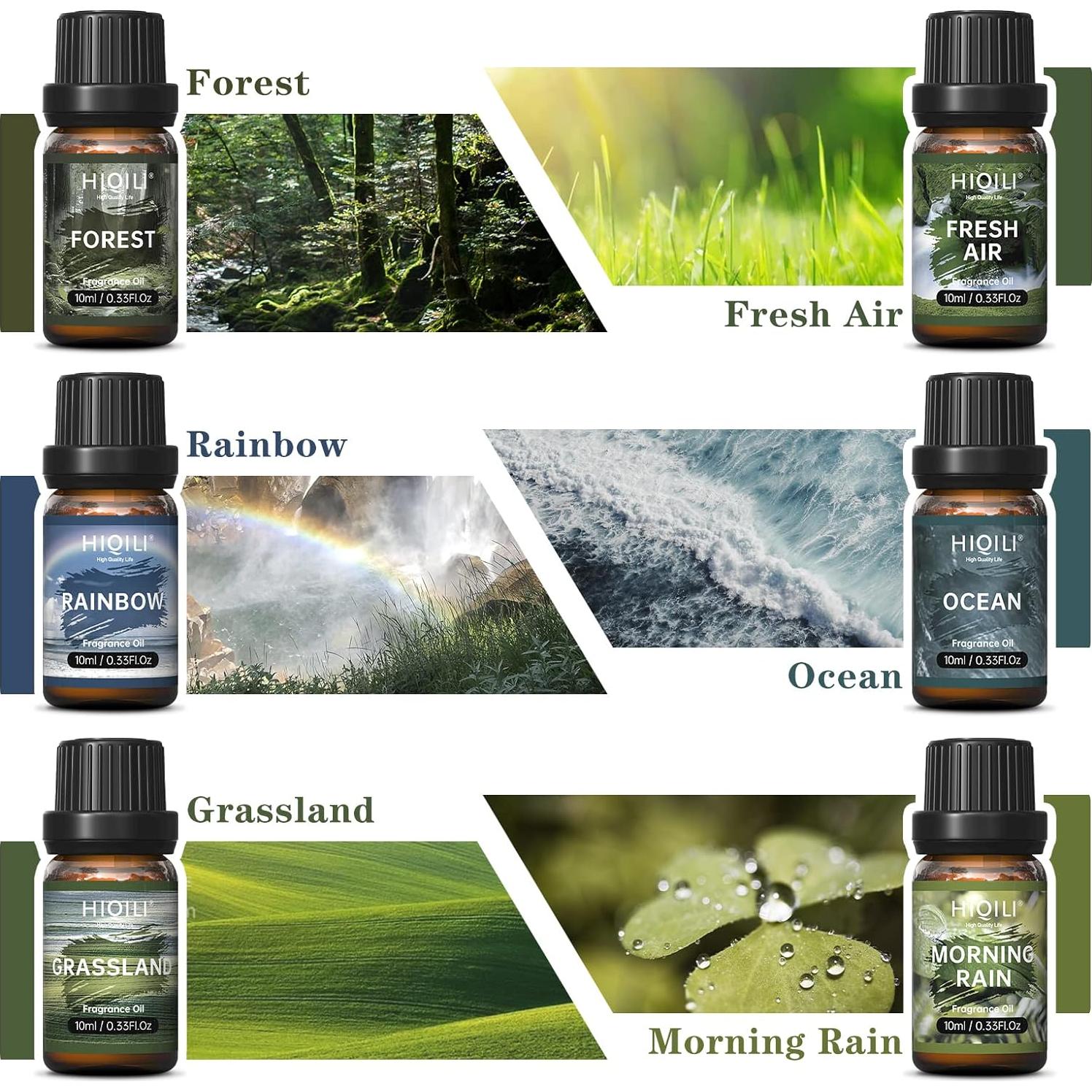 Set de Aceites de Fragancia Natural HIQILI 6x9.84ml