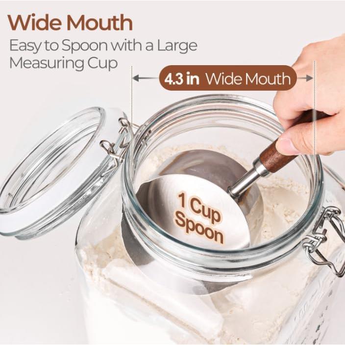 Contenedores de Almacenamiento de Vidrio ComSaf 4.16L Juego de 2