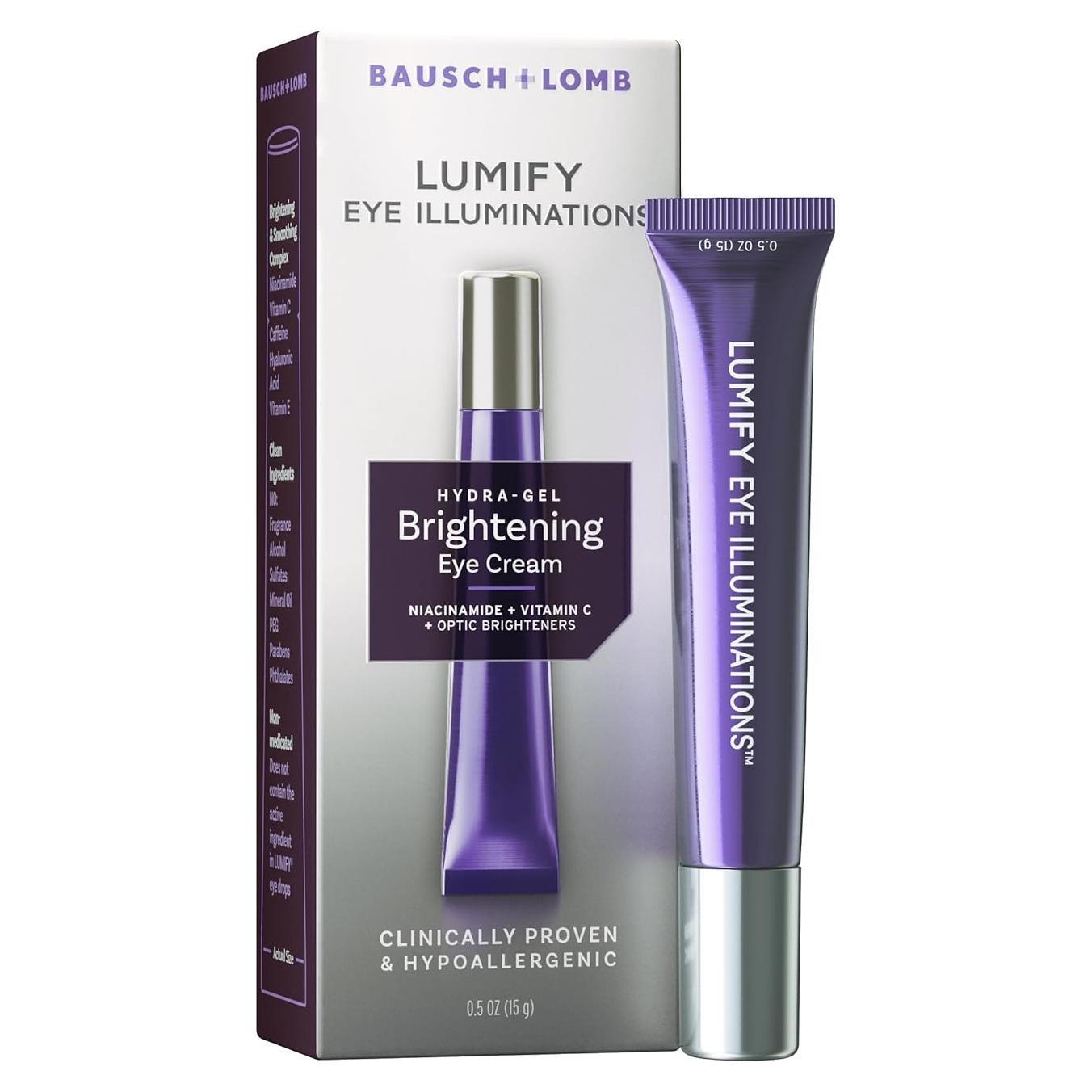 Crema Hidra-Gel Aclarante para Ojos LUMIFY Bausch + Lomb 15 g