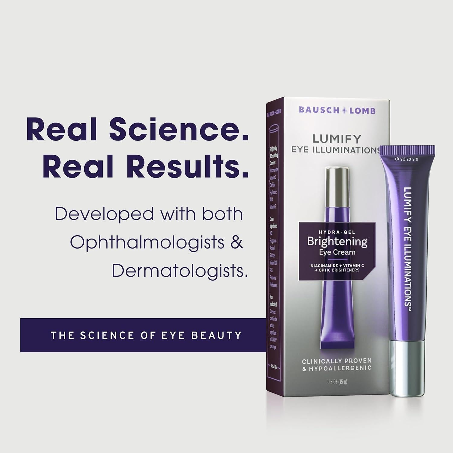 Crema Hidra-Gel Aclarante para Ojos LUMIFY Bausch + Lomb 15 g