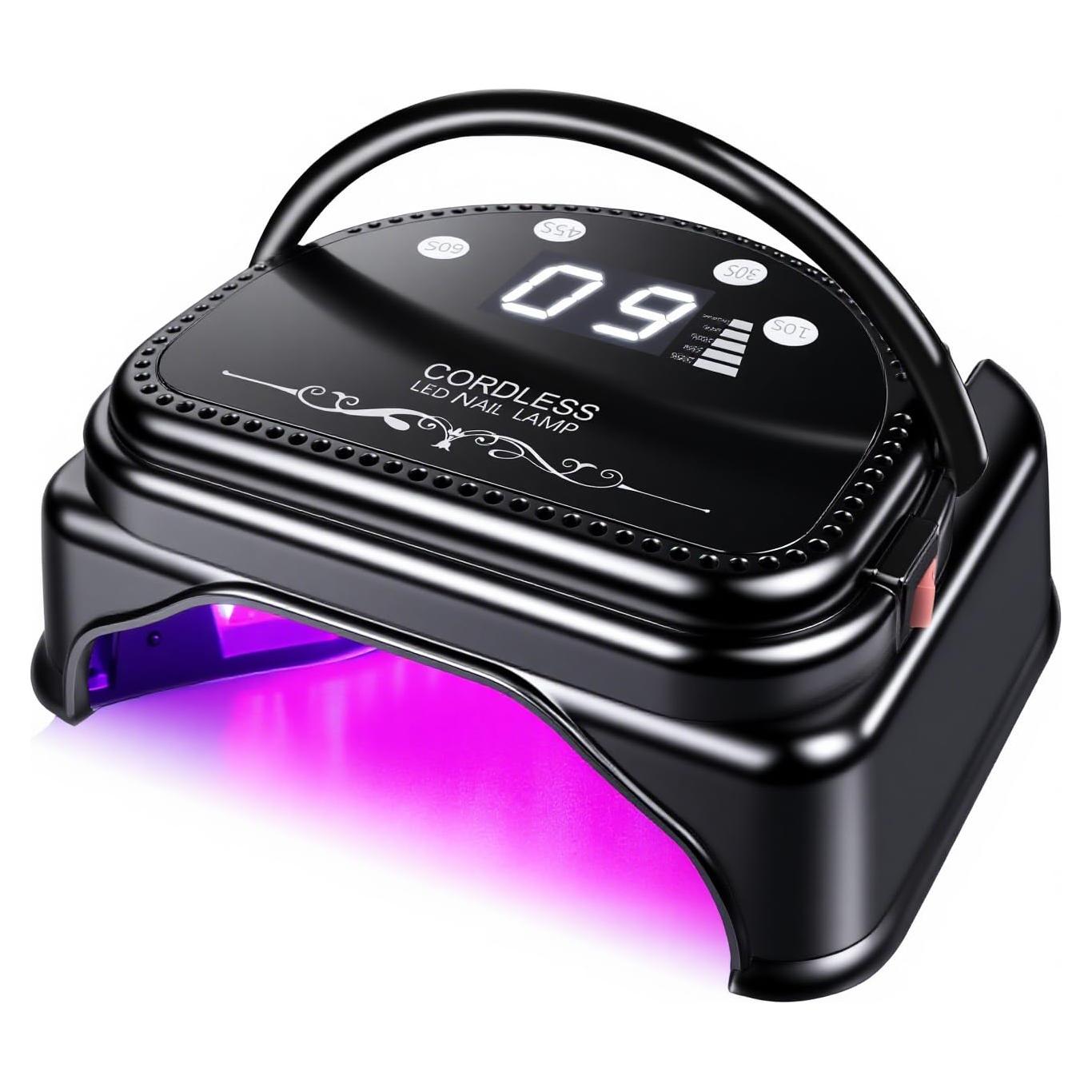 Lámpara de Uñas UV LED Inalámbrica Lumcrissy 64W Portátil