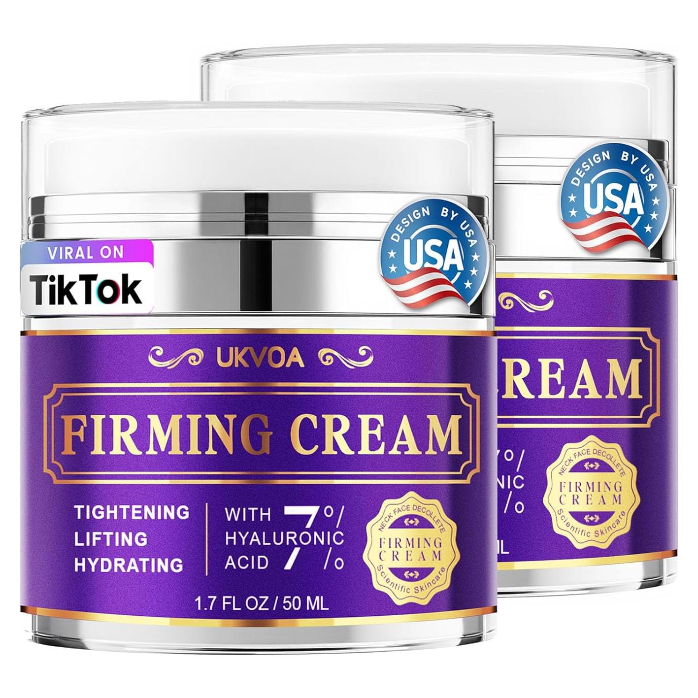 Crema Antiarrugas UKVOA para Cuello y Cara 50ml x2