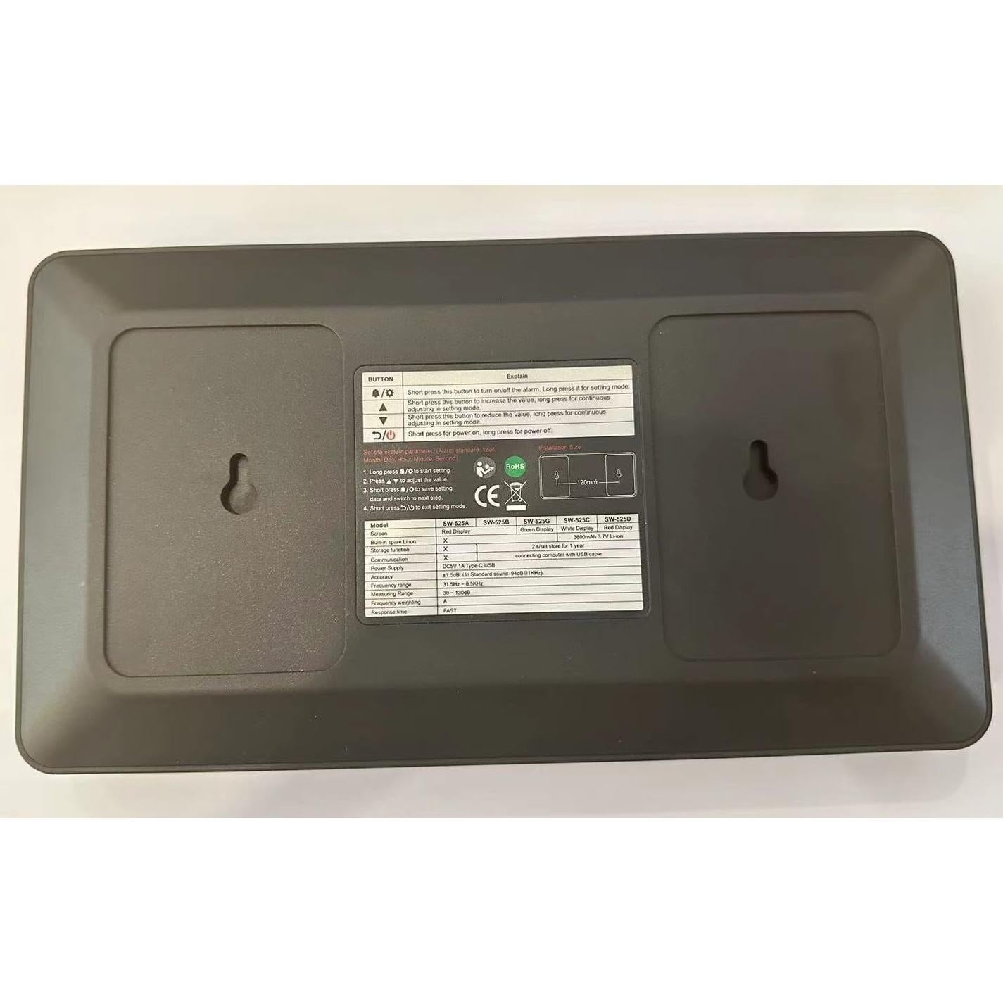 Medidor de Nivel de Sonido TestHelper SW-525A 30-130dB USB