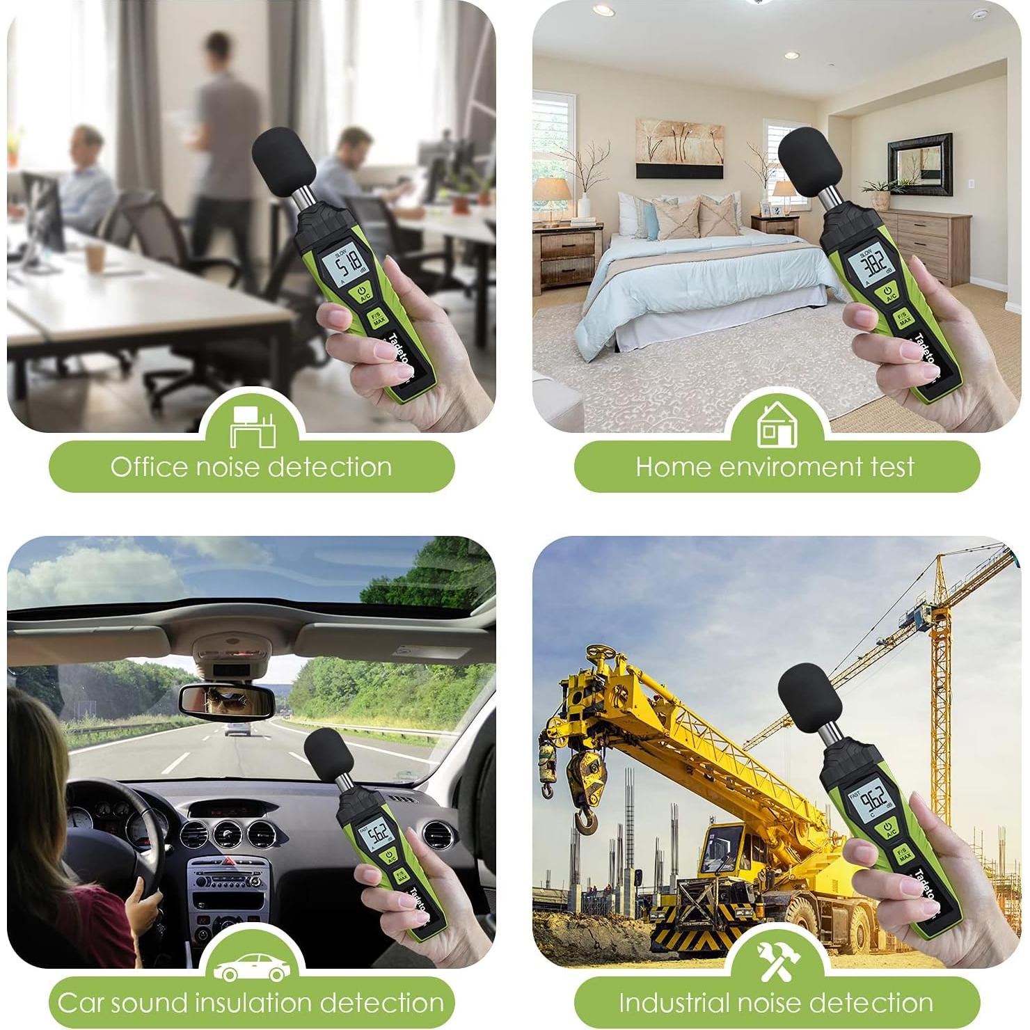 Medidor de Decibelios Digital Tadeto SL720 30-130dB Portátil