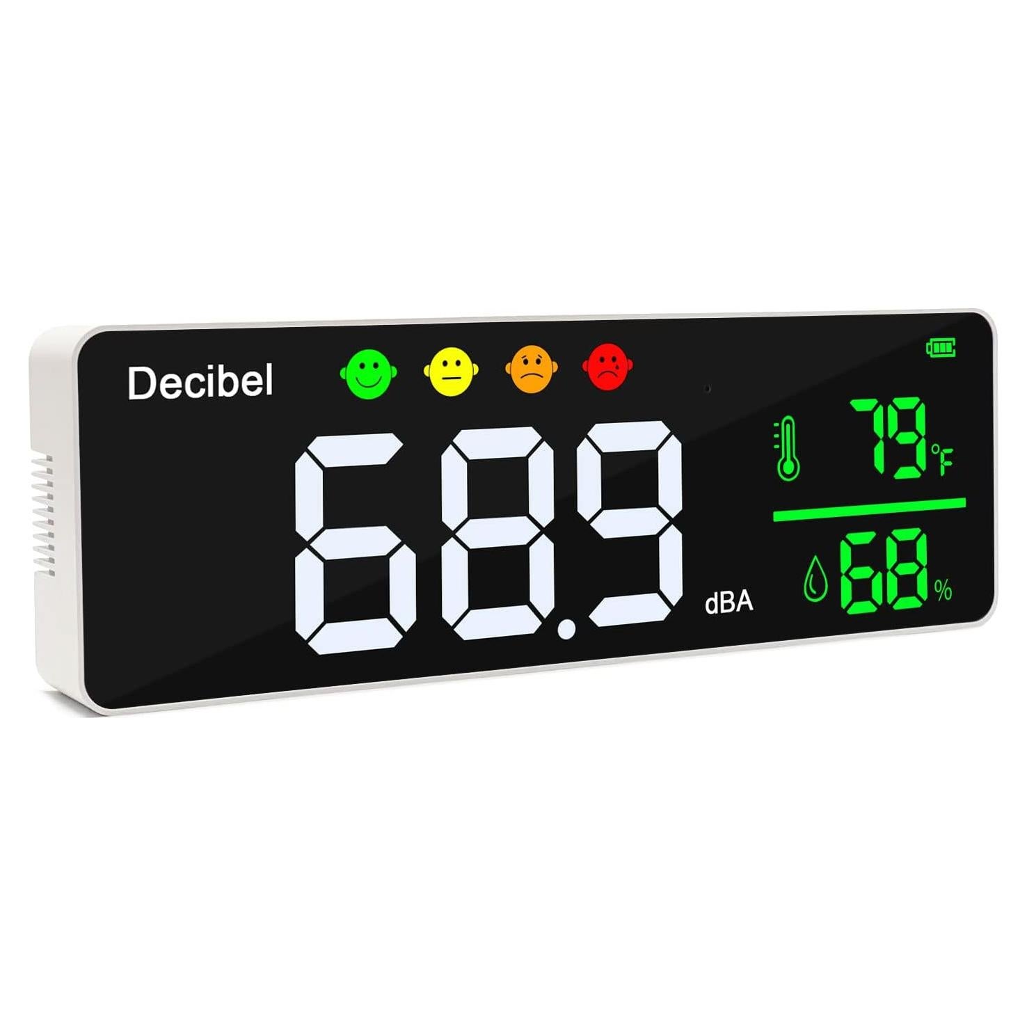 Medidor de Decibelios DANOPLUS 11" Pantalla LED Temperatura