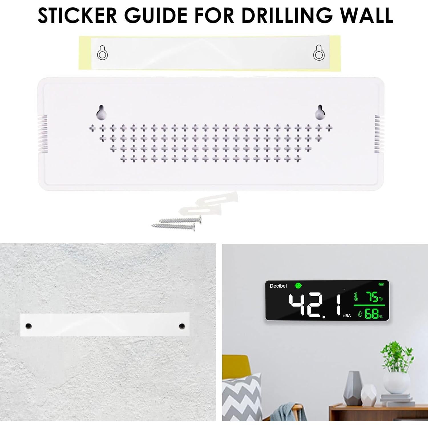 Medidor de Decibelios DANOPLUS 11" Pantalla LED Temperatura