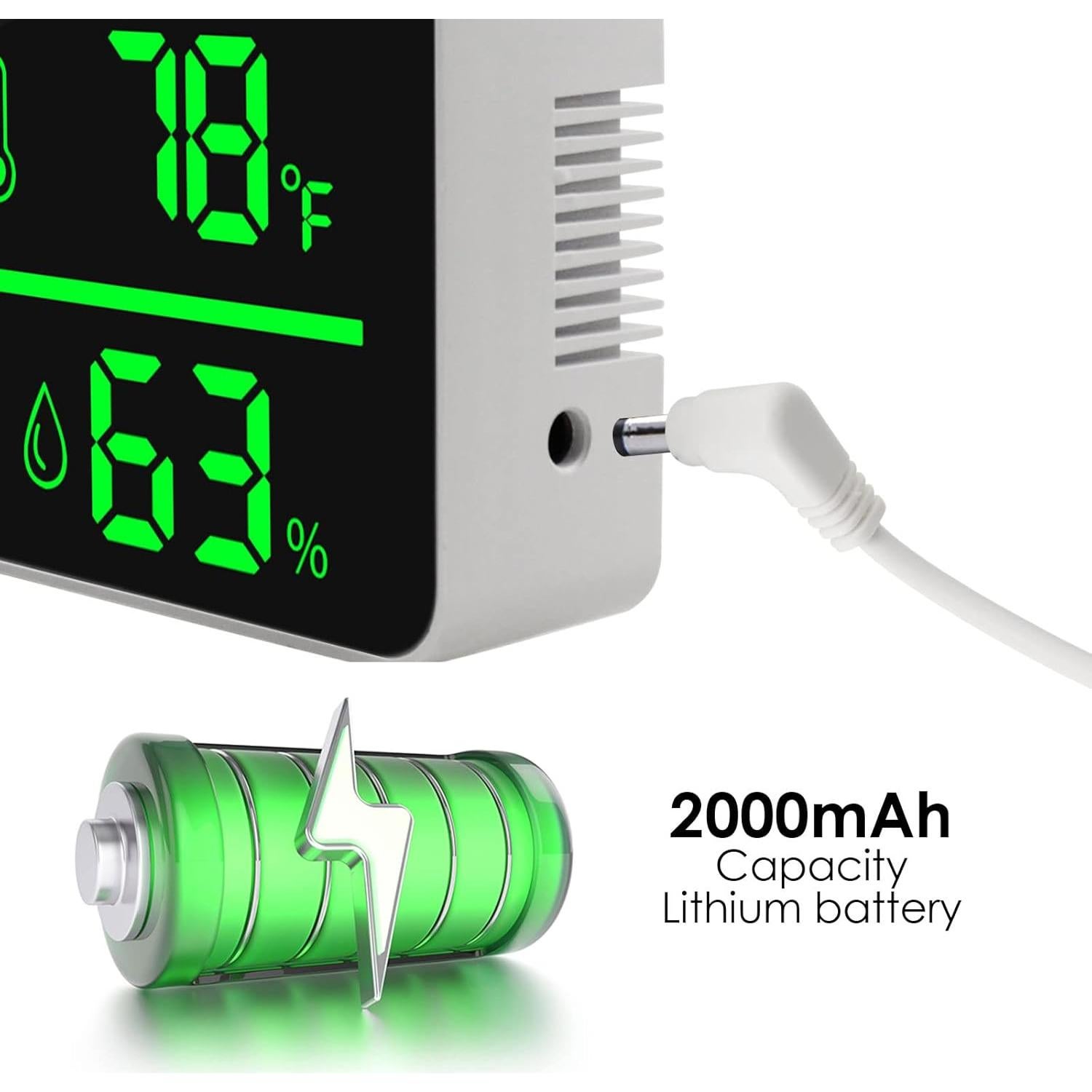 Medidor de Decibelios DANOPLUS 11" Pantalla LED Temperatura