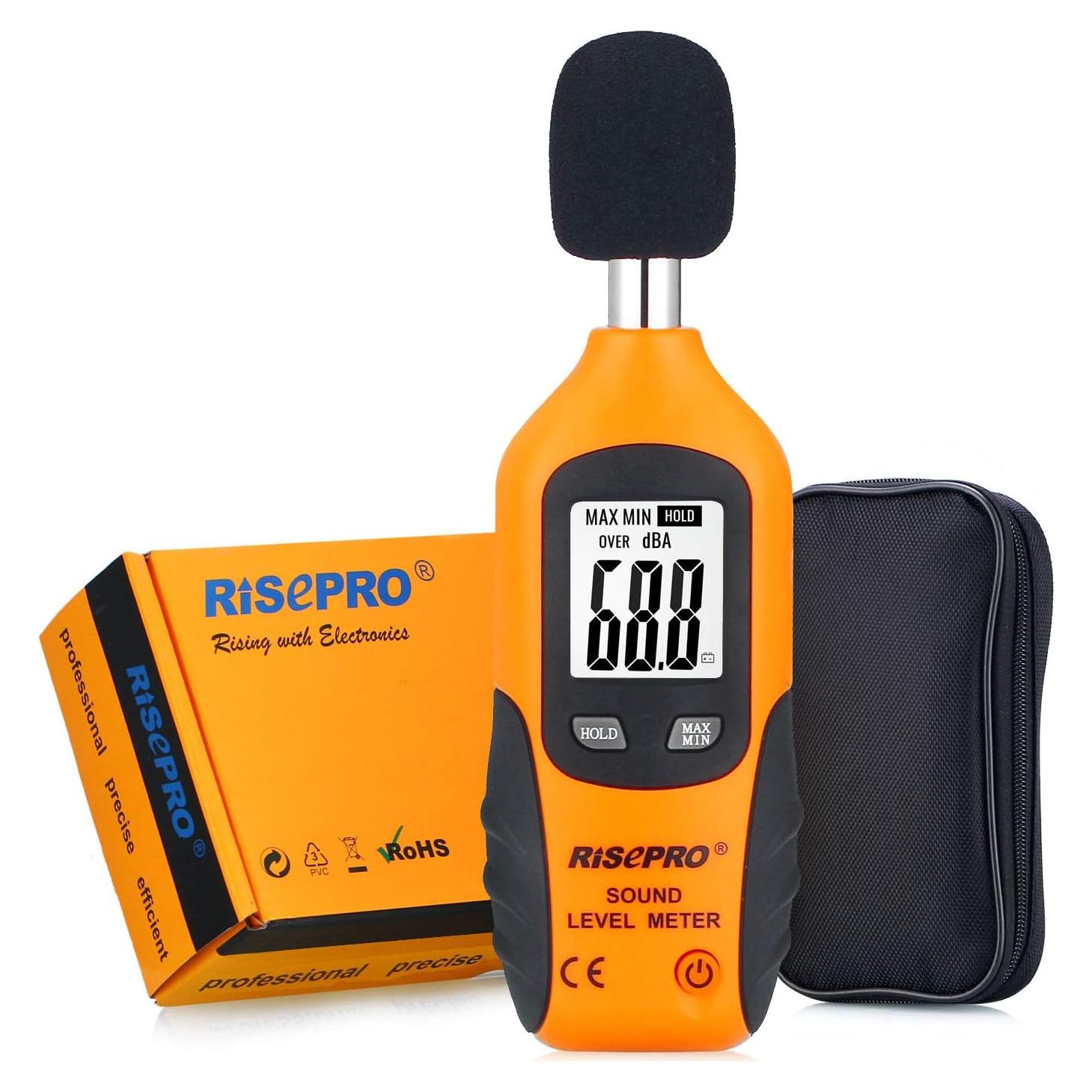 Medidor de Decibelios RISEPRO HT-80A 30-130 dB Retroiluminado
