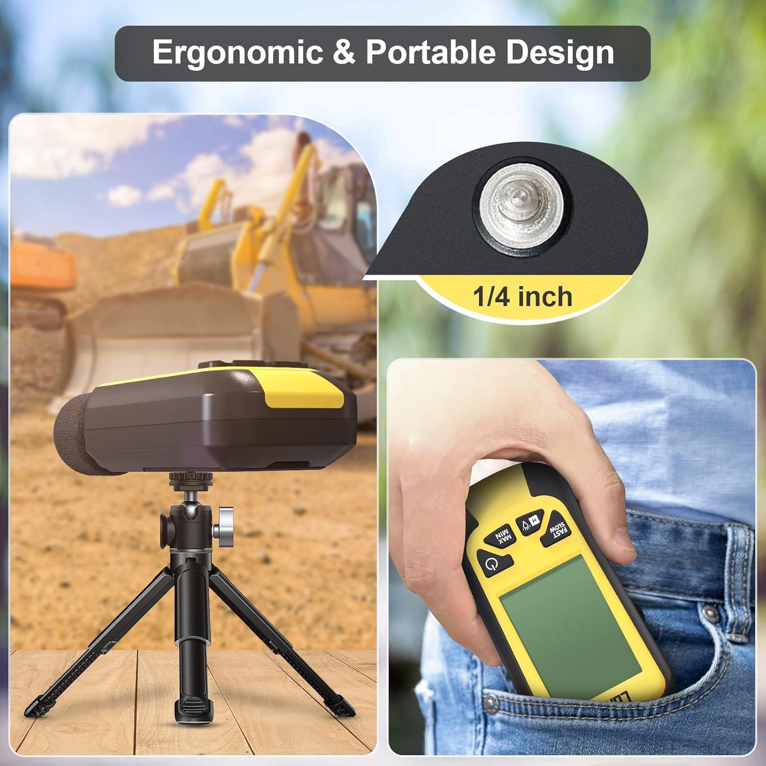 Medidor de Decibelios LONVOX LSM100 con Pantalla LCD 2.45"