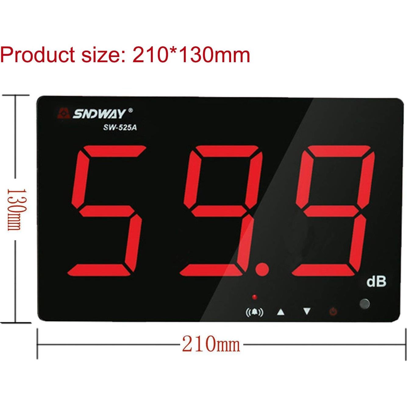 Medidor de Nivel de Sonido Digital SNDWAY SW-525A 30-130dB