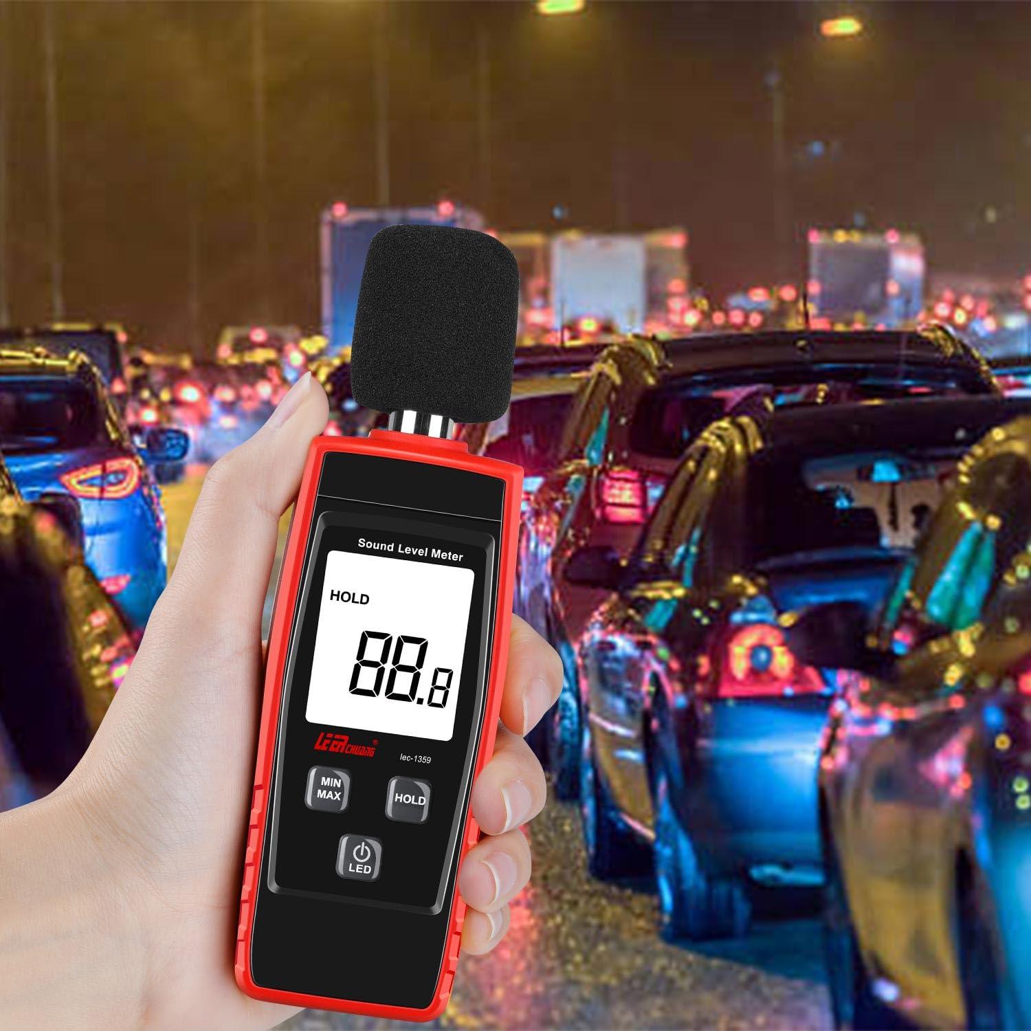 Medidor de Decibelios Digital LEERCHUNAG 30-130dB Portátil