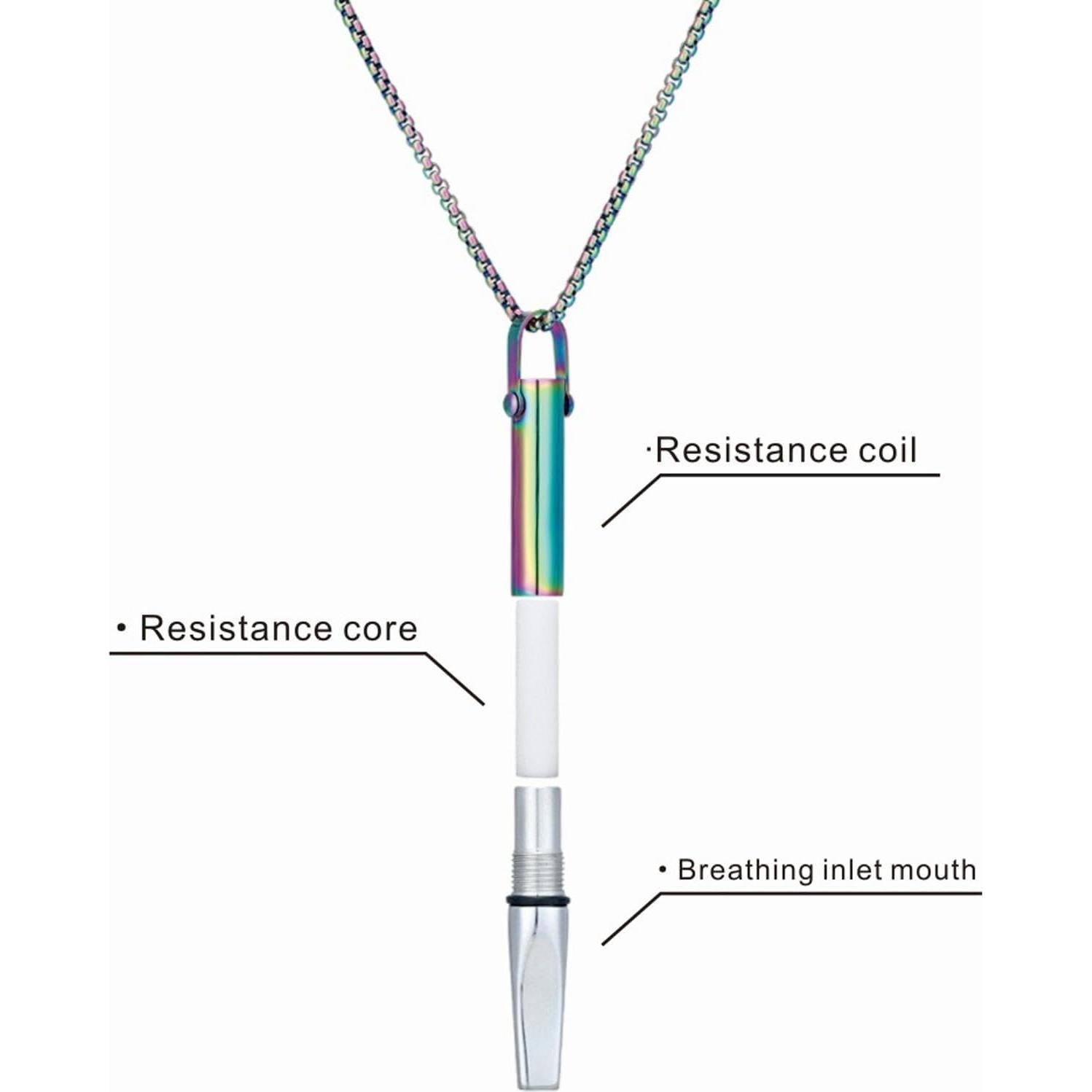 Collar de Respiración Consciente Acero Inoxidable Oro