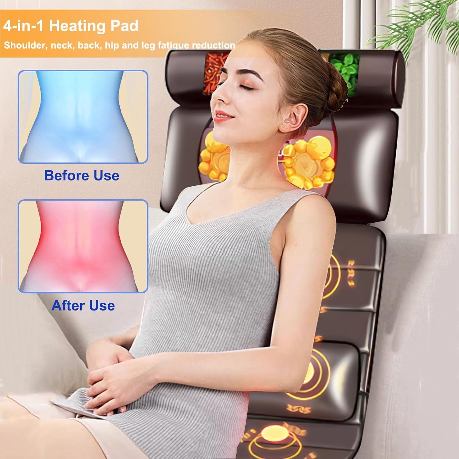 Alfombra de Masaje Vibrante Lvrunben con Calefacción 55x181cm