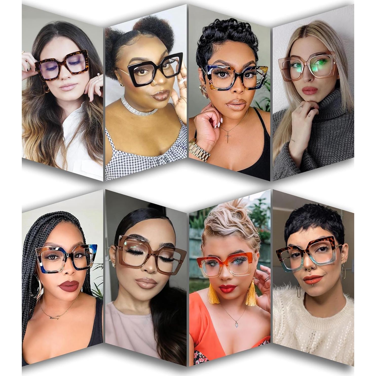 Gafas AIEYEZO Antiluz Azul Sobredimensionadas para Mujeres