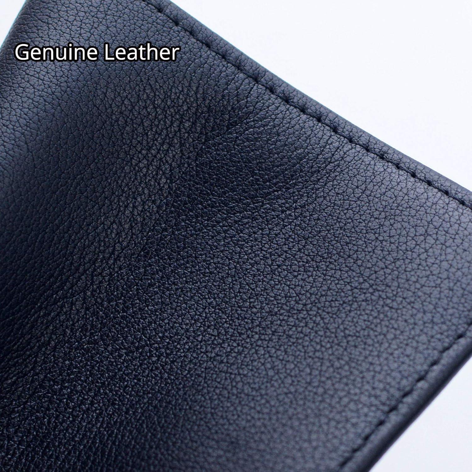 Cartera RFID Bveyzi Ultra Slim de Cuero para Mujeres - Negra