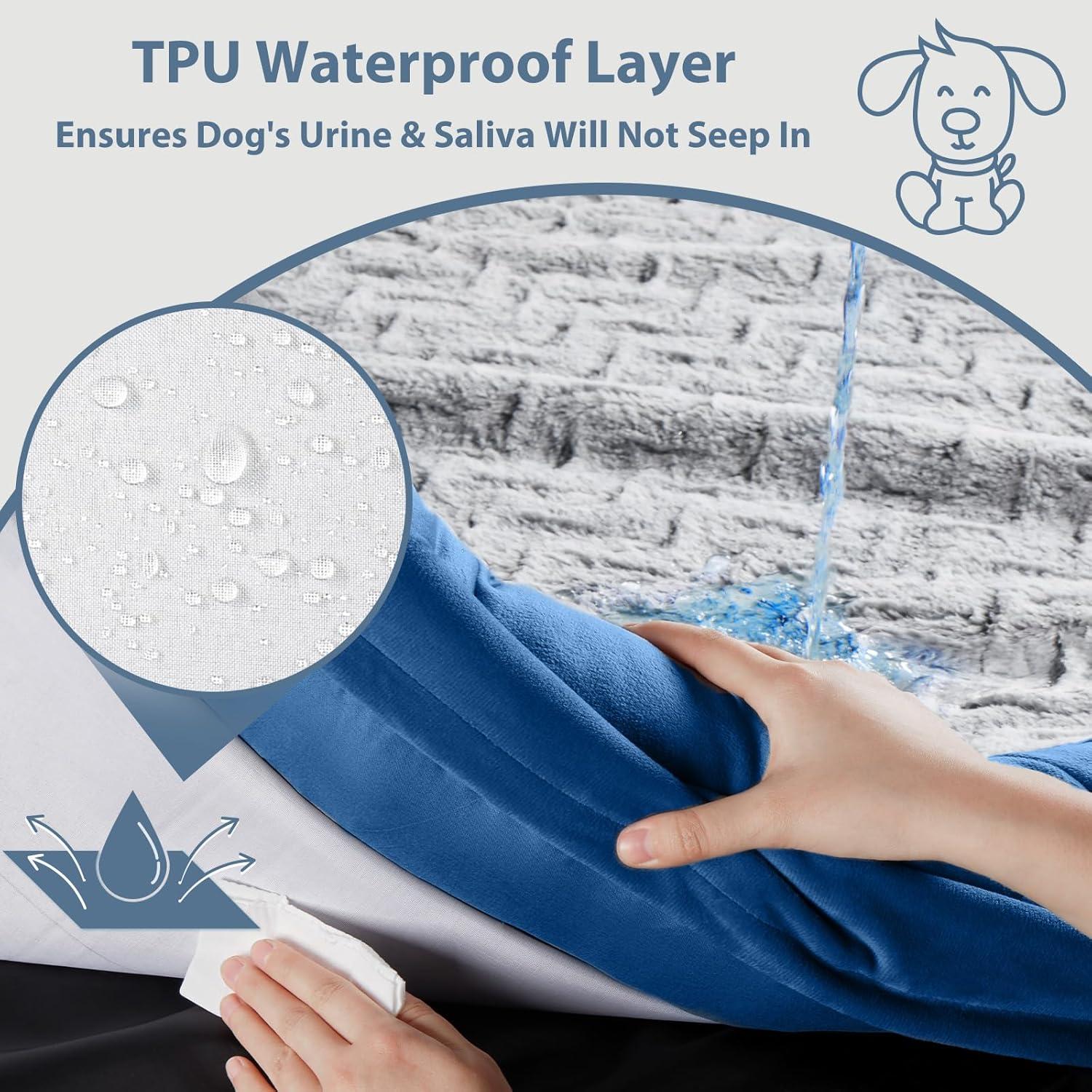 Cama para Perros Grande WNPETHOME XL Ortopédica Impermeable