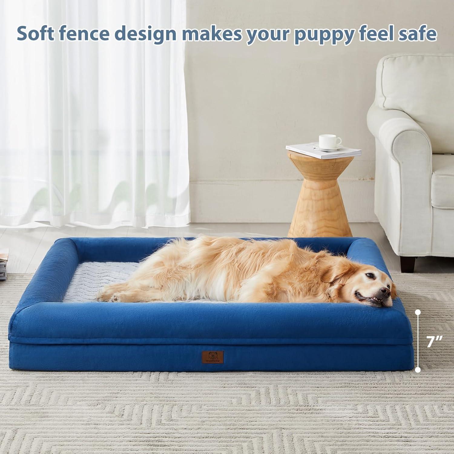 Cama para Perros Grande WNPETHOME XL Ortopédica Impermeable