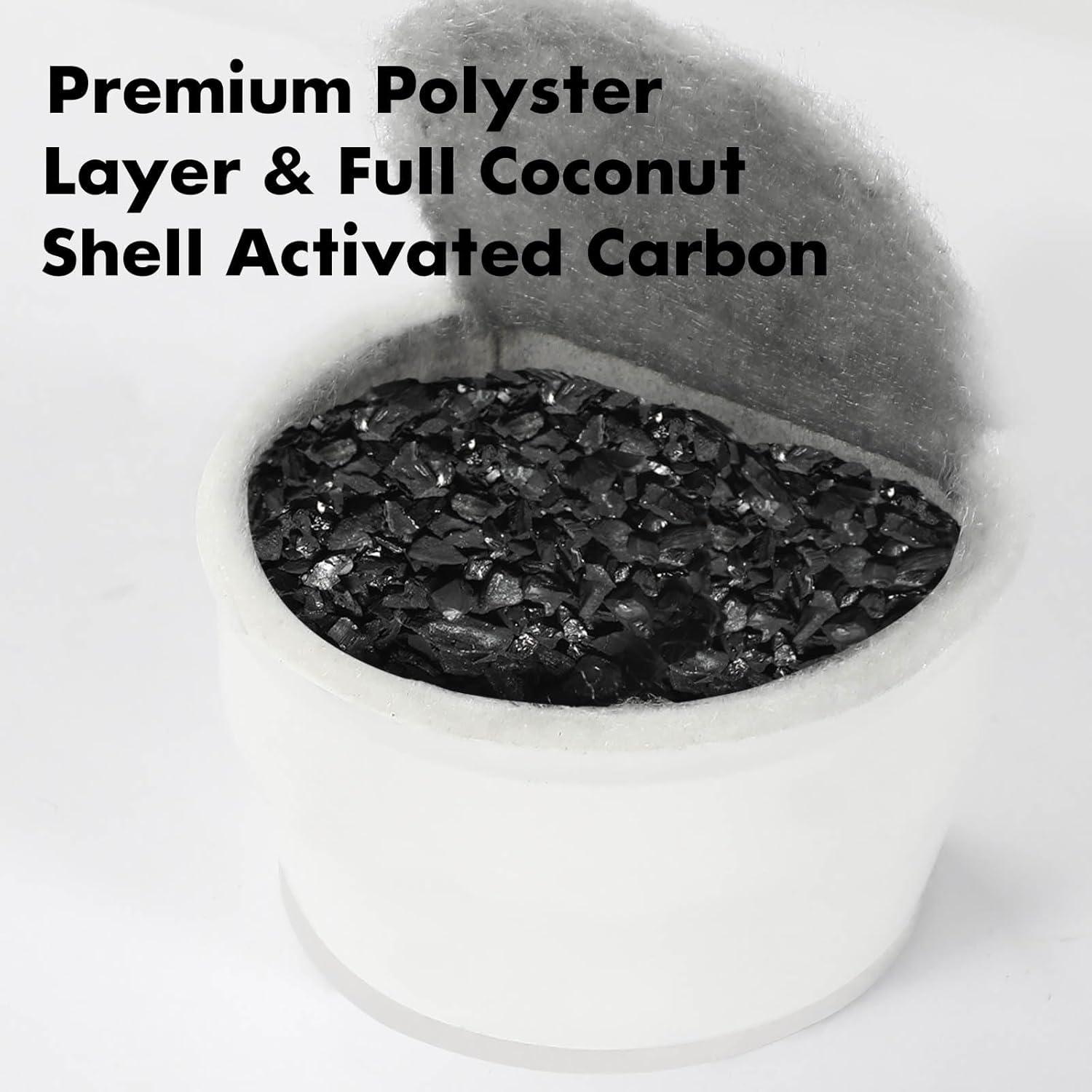 Paquete de 8 Filtros de Agua Porens para Fuentes de Mascotas