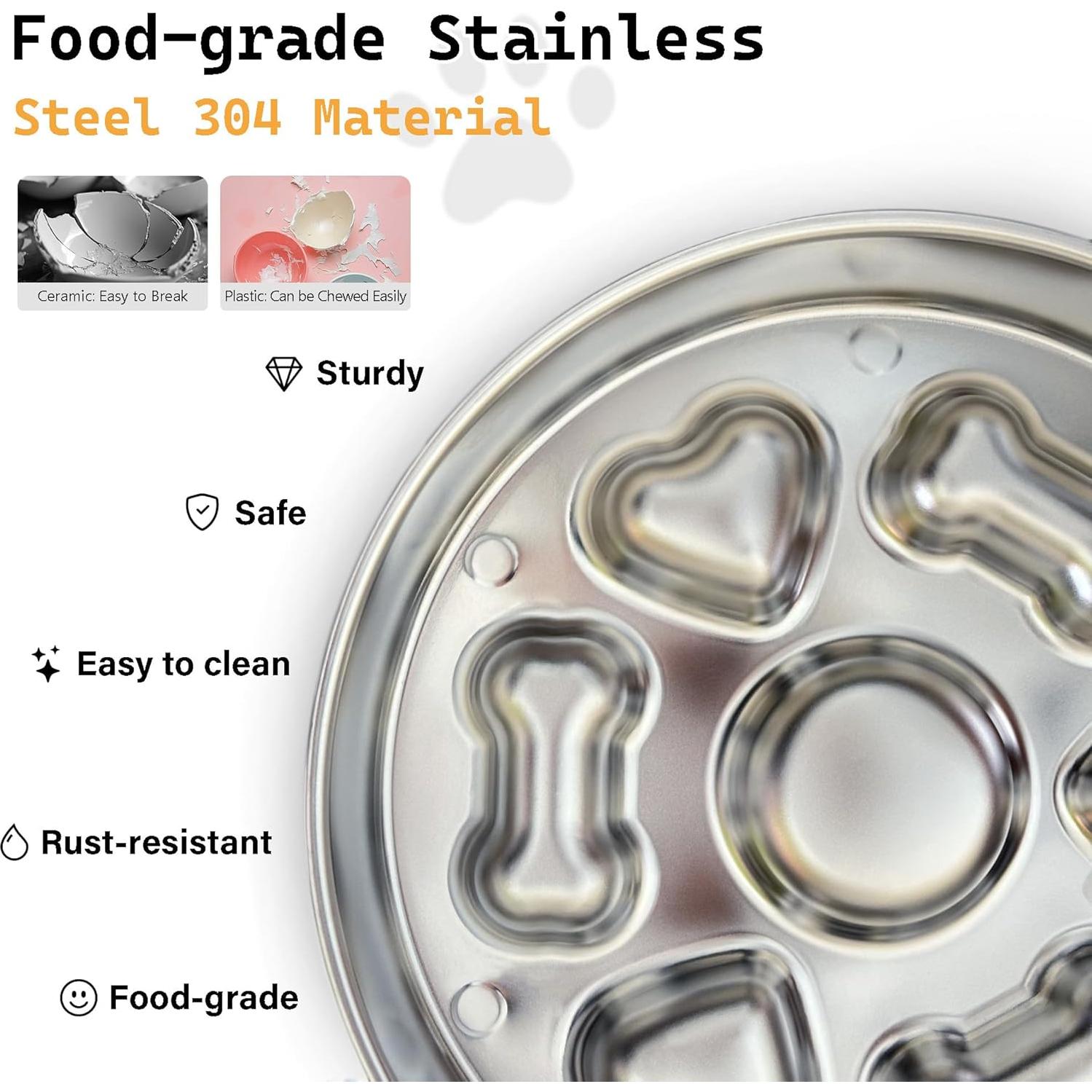 Cuenco de Alimentación Lenta Cilkus Acero Inoxidable 4 Tazas