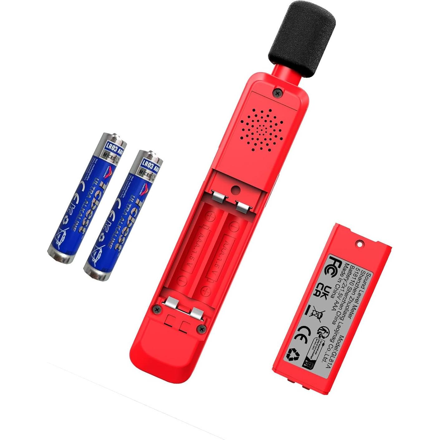 Medidor de Decibelios GL81A Digital con Pantalla LCD 30-130dB