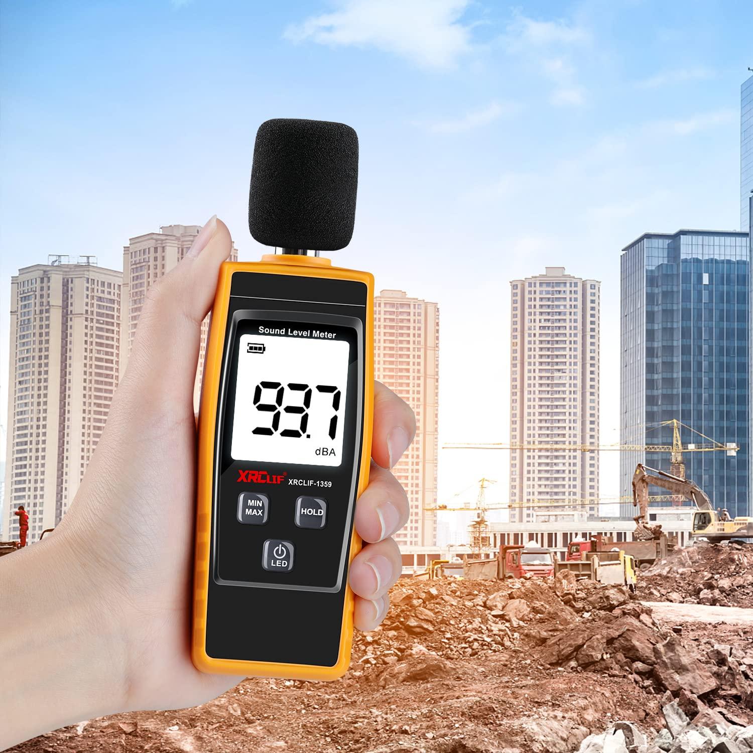 Medidor de Decibelios Digital XRCLIF 30-130 dB con Alarma