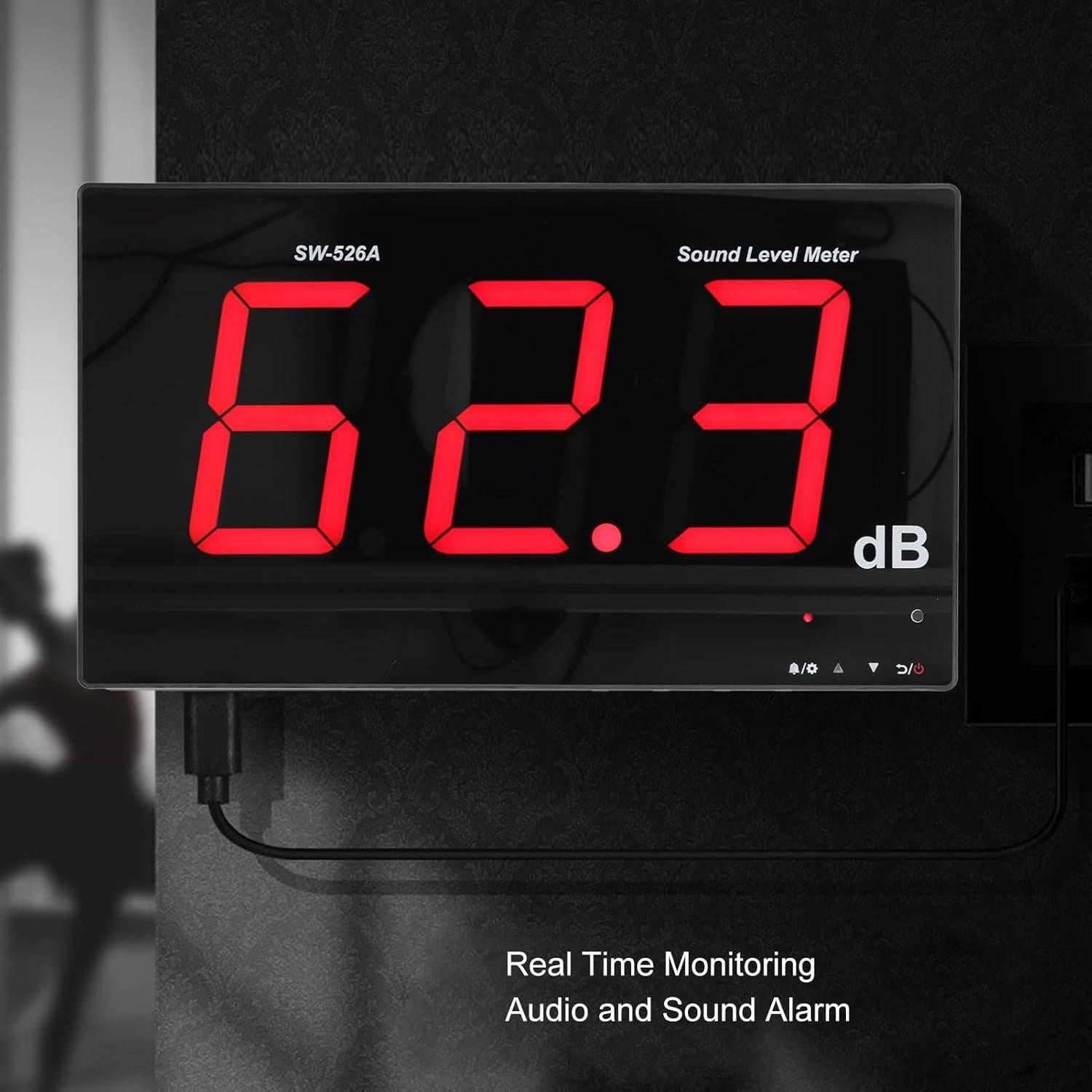 Medidor de Decibelios Hilitand 30-130dB Pantalla LCD 45.72cm