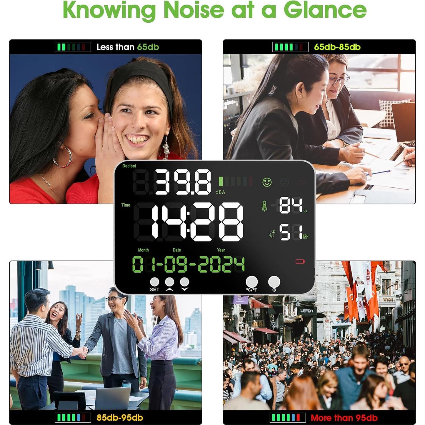 Medidor de Decibelios Digital Kethvoz KE-7000A 30-130dB