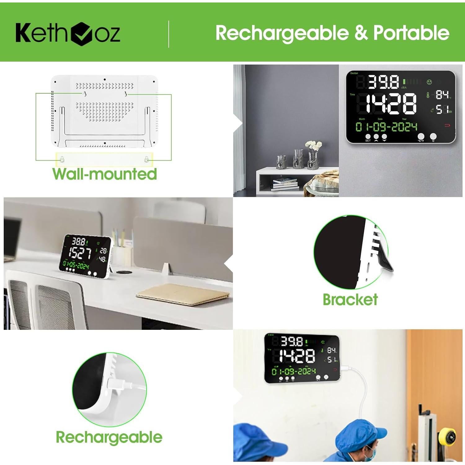 Medidor de Decibelios Digital Kethvoz KE-7000A 30-130dB