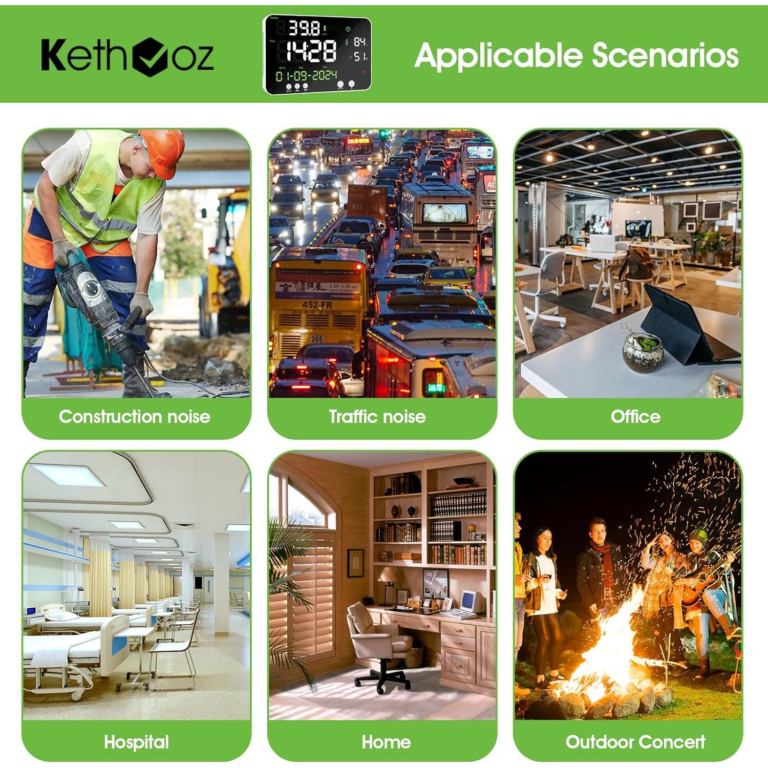 Medidor de Decibelios Digital Kethvoz KE-7000A 30-130dB